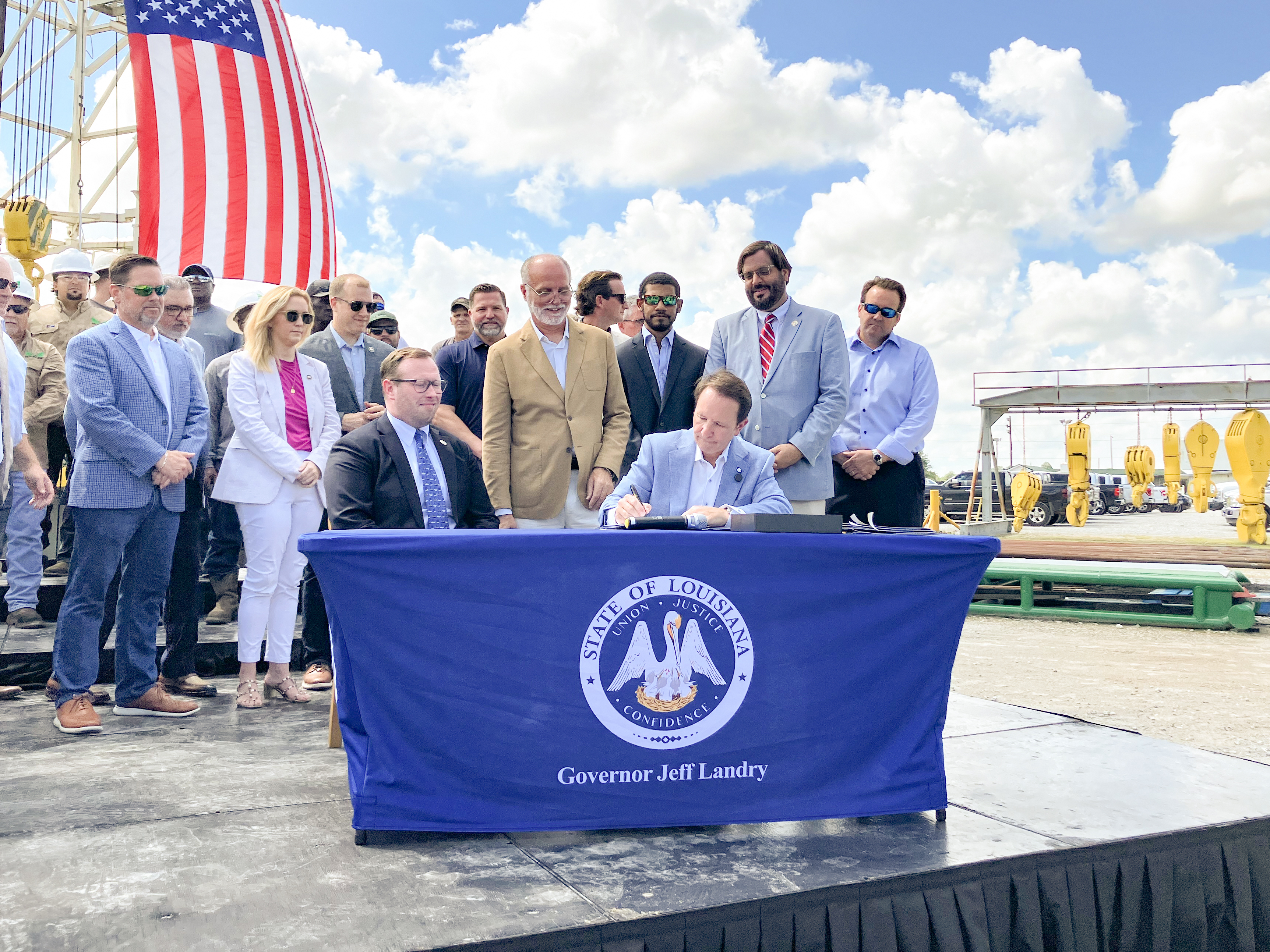 Gov. Jeff Landry signs SB44 into law.